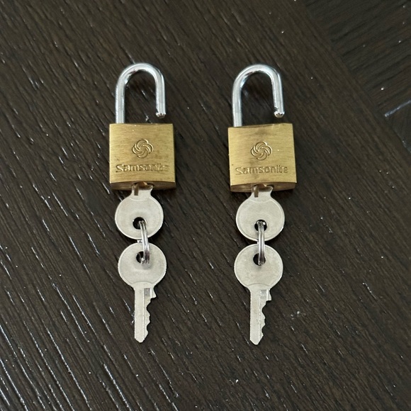 Samsonite Other Set Of 2 Samsonite Solid Brass Luggage Mini Locks